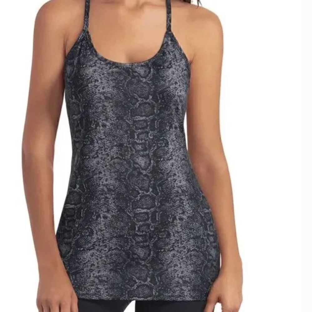 H Halston Studio Y Back Top
